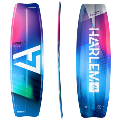 Detailed view of Harlem ASCENT kiteboard for kitesurfing