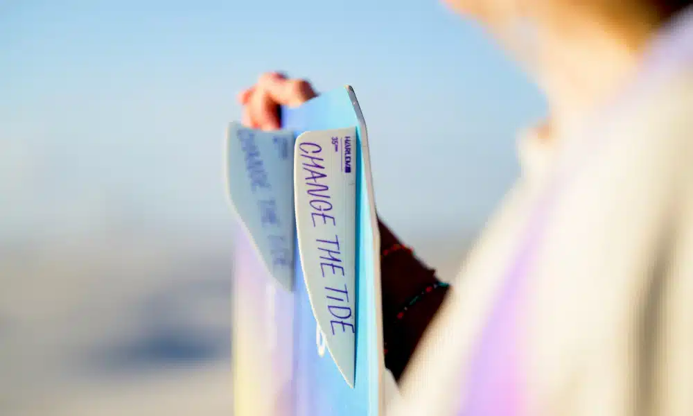 harlem rise kiteboard fin set up