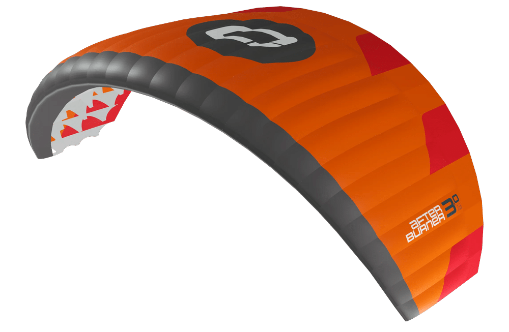 Ozone Afterburner parawing in orange and red