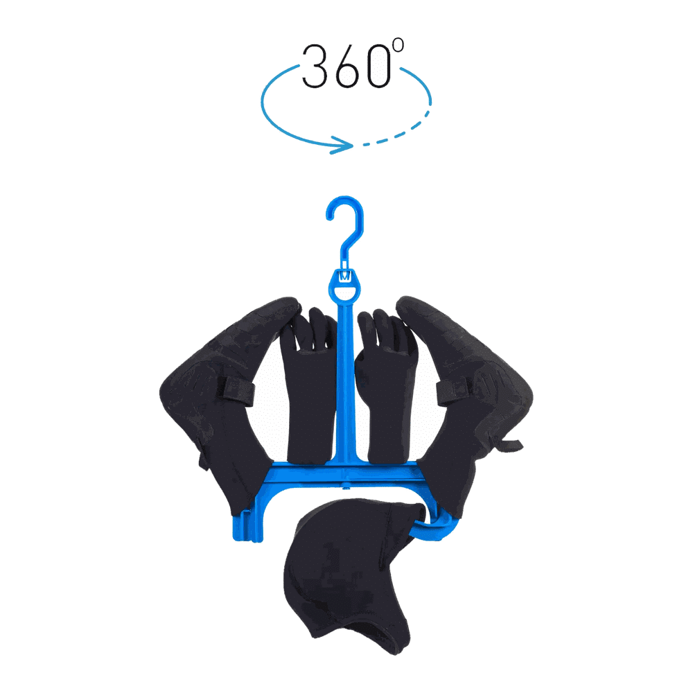 Designed for gloves, boots and hood drying