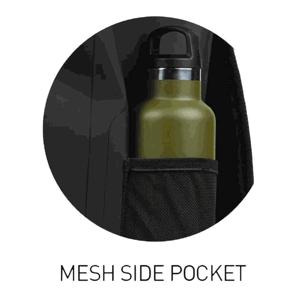 External rainproof zip pocket