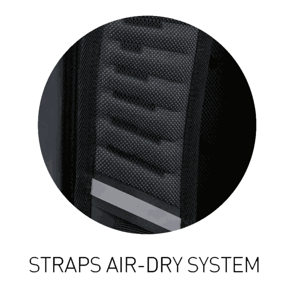 Outer elasticated mesh side pocket